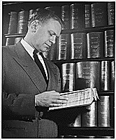 National Archives:  Representative Gerald Ford reading (ca 1953)