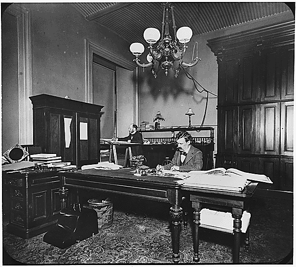 National Archives:  Working on the books (SF Mint) (ca 1870-1930)